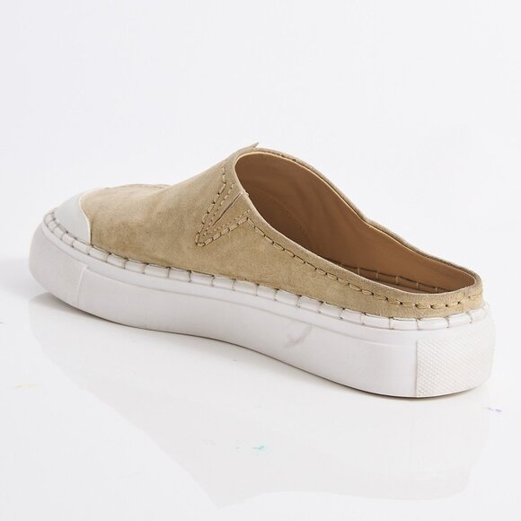 🎉LAST CHANCE🎉 FREE PEOPLE Juno Slip On Sport Sneakers / Cafe Suede - Picture 5 of 10